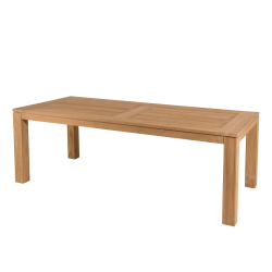 MACABANE - Table à manger DENVER 220 x 100cm couleur naturelle