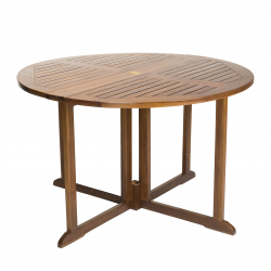 MACABANE - Table papillon en bois Teck huilé