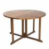 MACABANE - Table papillon en bois Teck huilé