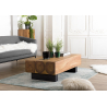 MACABANE - Table basse 120x60cm effet poutre