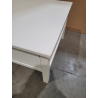 MACABANE - Table basse blanche avec tiroirs