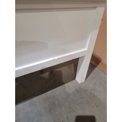 MACABANE - Table basse blanche avec tiroirs