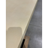 MACABANE -Table à manger rect 200x100cm pied cubique chêne plat. béton