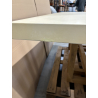 MACABANE -Table à manger rect 200x100cm pied cubique chêne plat. béton
