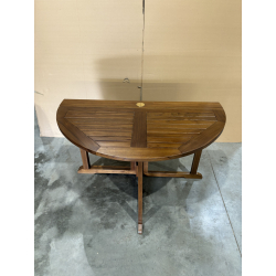 MACABANE - Table papillon en bois Teck huilé