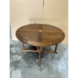 MACABANE - Table papillon en bois Teck huilé