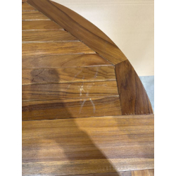 MACABANE - Table papillon en bois Teck huilé