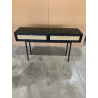 MACABANE - Console noire cannage