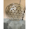 MACABANE - Décoration murale ronde 95x95cm métal doré