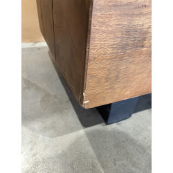 MACABANE - Table basse 120x60cm effet poutre