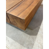 MACABANE - Table basse 120x60cm effet poutre