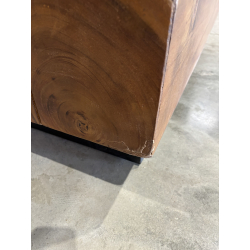 MACABANE - Table basse 120x60cm effet poutre