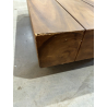 MACABANE - Table basse 120x60cm effet poutre