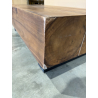 MACABANE - Table basse 120x60cm effet poutre