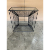 MACABANE - Console métal plateau verre