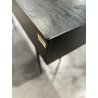MACABANE - Console noire 2 tiroirs cannage