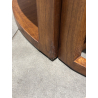 MACABANE - Table basse ronde 2 tabourets avec coussins