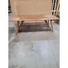 MACABANE - Table à manger 220x100cm teck recyclé pieds teck