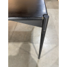 MACABANE - Table à manger rectangulaire noire 220x100cm piètement métal
