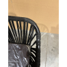 MACABANE -  Fauteuil noir avec cordage