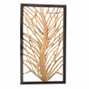 MACABANE - Décoration murale 120x70cm motif teck arbre de vie, cadre noir