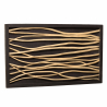 MACABANE - Décoration murale 120x70cm branches de teck, cadre et fond noir