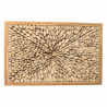 MACABANE - Décoration murale 120x70cm branches de teck, cadre naturel