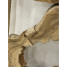 MACABANE - Décoration murale 120x70cm formes arrondies teck, cadre naturel
