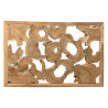 MACABANE - Décoration murale 120x70cm formes arrondies teck, cadre naturel