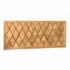 MACABANE - Décoration murale 120x50cm motifs losanges teck, cadre nature
