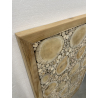 MACABANE - Décoration murale 120x70cm mosaïques n°1 en teck, cadre naturel