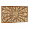 MACABANE - Décoration murale 120x70cm mosaïques n°3 en teck, cadre naturel