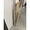 MACABANE - Décoration murale carrée 100x100cm mosaïques en teck - modèle 2