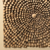 MACABANE - Décoration murale carrée 100x100cm branches de teck - modèle 1