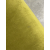 MACABANE - Fauteuil velours vert pieds et accoudoirs bois