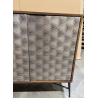 MACABANE - Buffet en bois de manguier 4 portes motifs ethniques