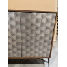 MACABANE - Buffet en bois de manguier 4 portes motifs ethniques