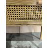 MACABANE - Console deux tiroirs cannage couleur naturel