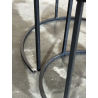 MACABANE - Set de 2 tables d'appoint rondes gigogne Teck recyclé Acacia