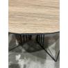 MACABANE - Table basse biseautée 70x70cm mocha