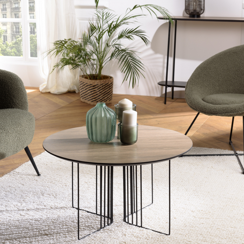 MACABANE - Table basse 70x70cm mocha