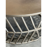 MACABANE - Table basse ronde 89x89cm aluminium doré piètement graphique