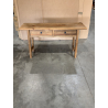 MACABANE - Console 2 tiroirs bois pin recyclé