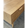 MACABANE - Table basse couleur naturel 2 tiroirs
