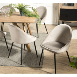 MACABANE - Lot de 2 chaises...