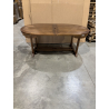 MACABANE - Table ovale 200*120 en bois Teck huilé