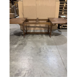 MACABANE - Table ovale 200*120 en bois Teck huilé