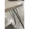 MACABANE - Console rectangulaire pieds métal scandi