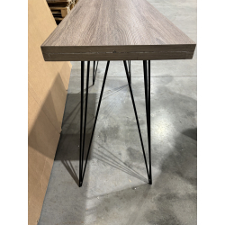MACABANE - Console rectangulaire pieds métal scandi