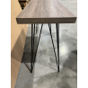 MACABANE - Console rectangulaire pieds métal scandi